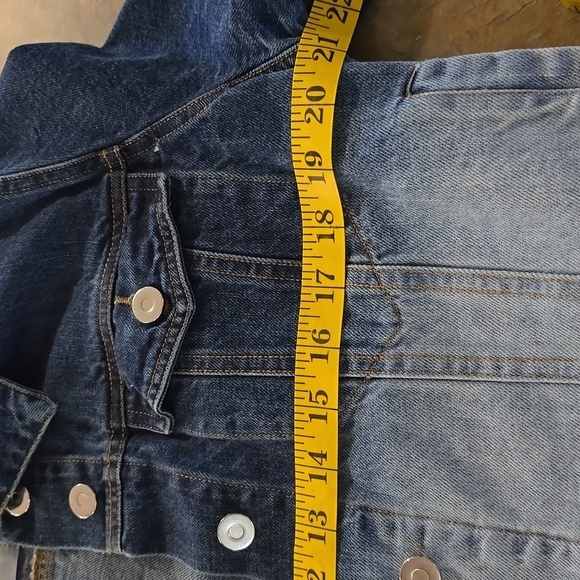 Blue Gradient Denim Jacket - Picture 5 of 8